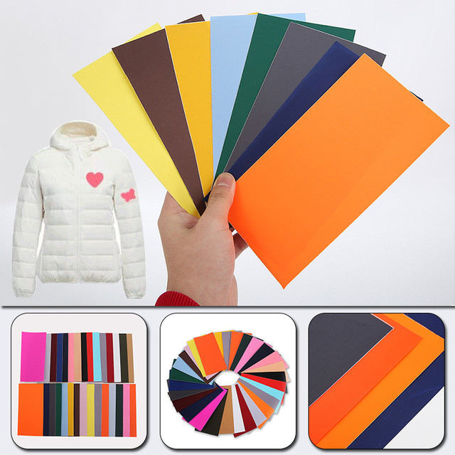 20x10cm Solid Color Self-adhesive Patches Cloth Sticker Repair